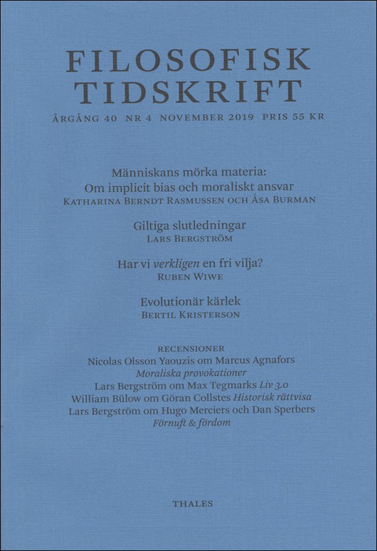 Filosofisk tidskrift | 2019 / 4