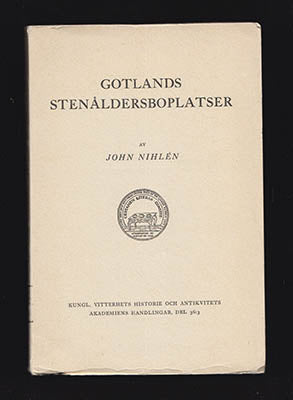 Nihlén, John | Gotlands stenåldersboplatser