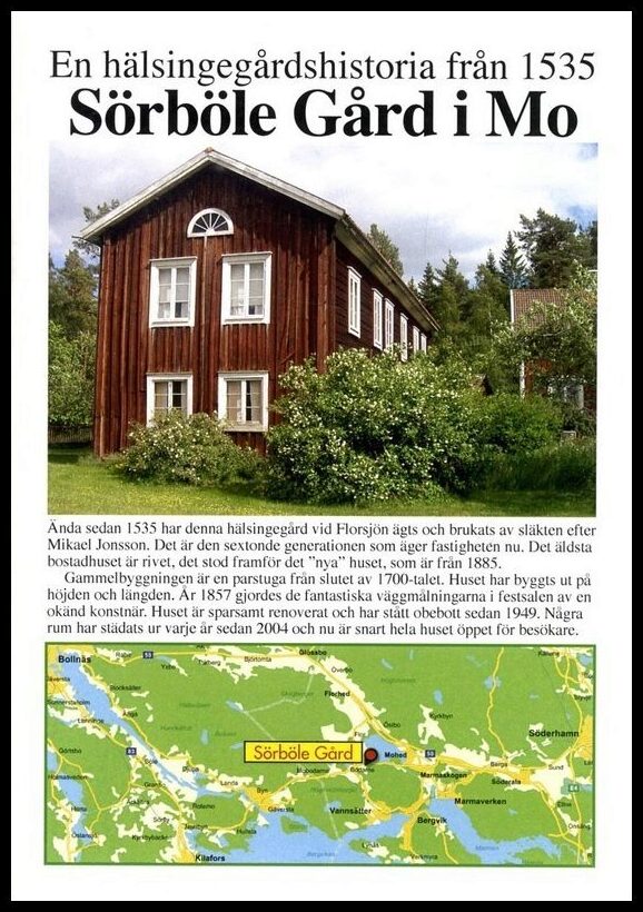 Sandström, Karin | Sörböle gård i Mo : En hälsingegårdshistoria från 1535