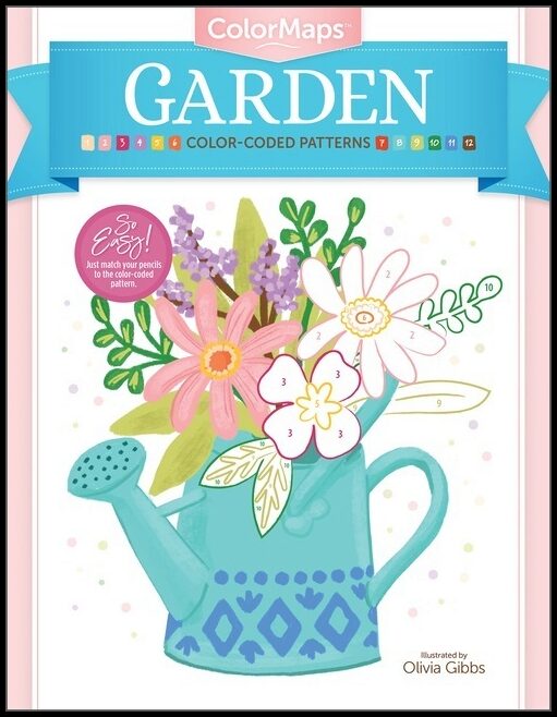 Olivia Gibbs | Colormaps : Garden : Color-Coded Patterns Adult Coloring Book