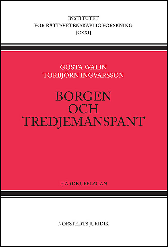 Walin, Gösta| Ingvarsson, Torbjörn | Borgen och tredjemanspant