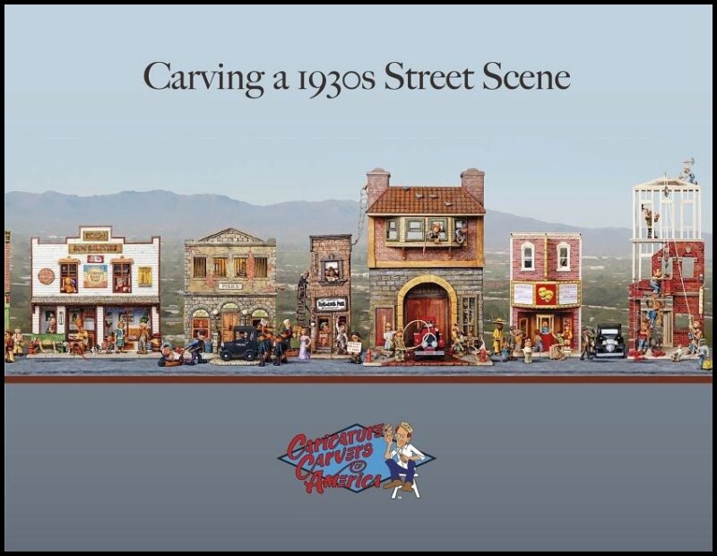 Caricature Carvers Of America | Carving a 1930s street scene