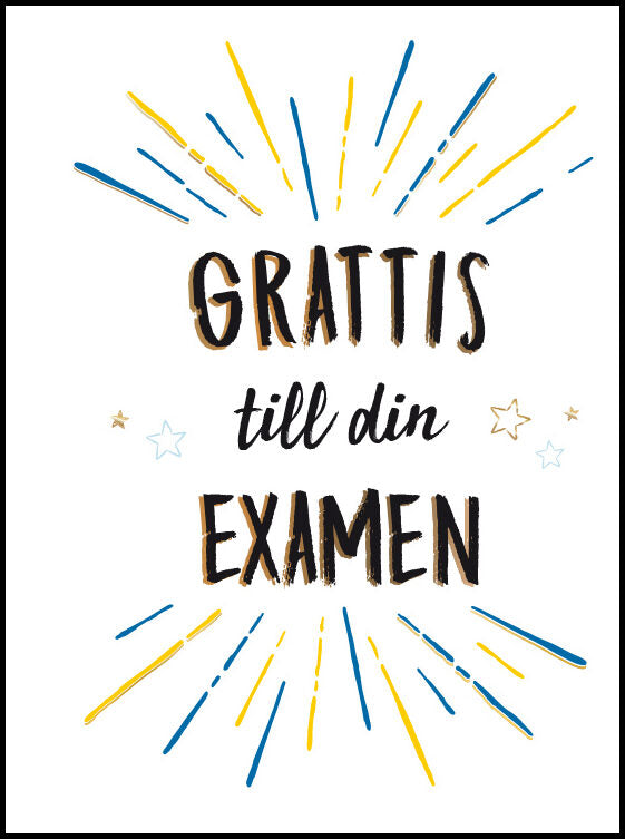 Grattis till din examen