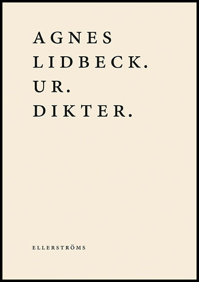 Lidbeck, Agnes | Ur