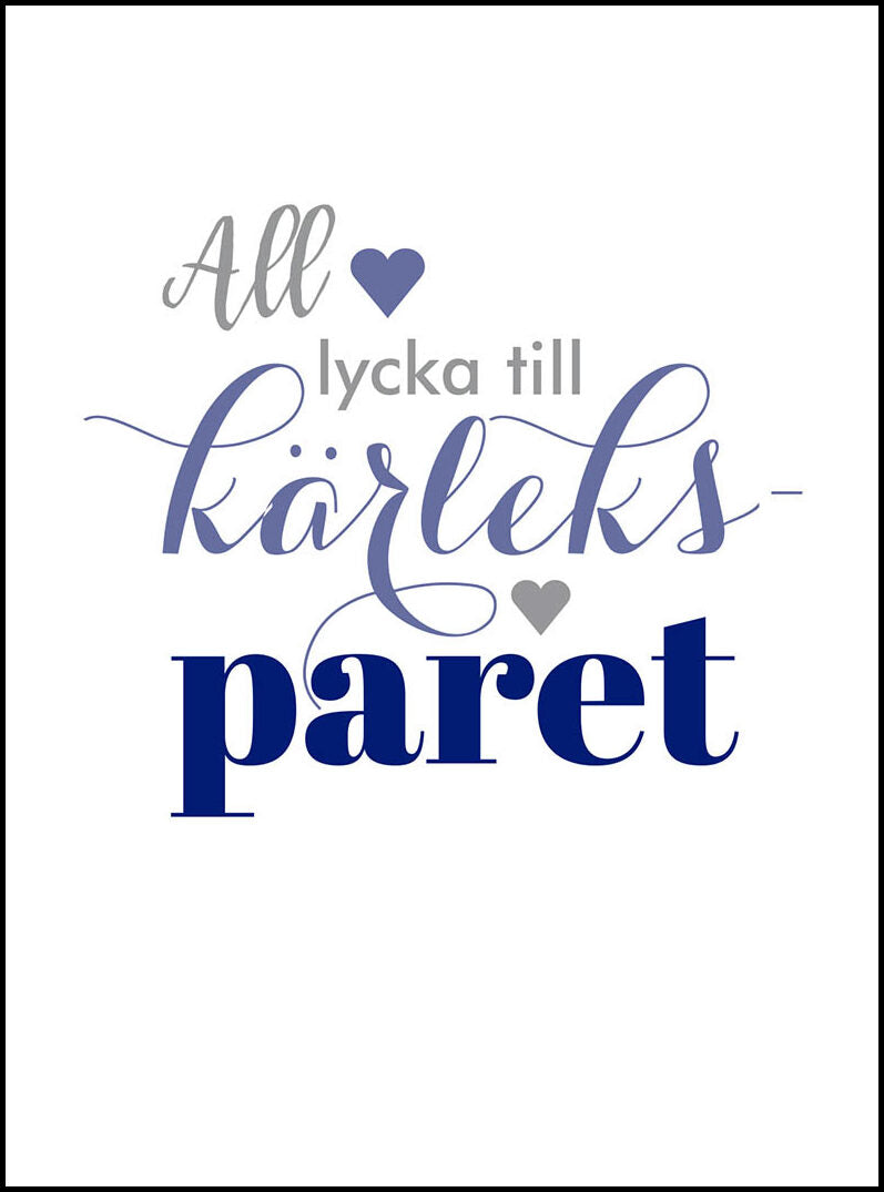 All lycka till kärleksparet