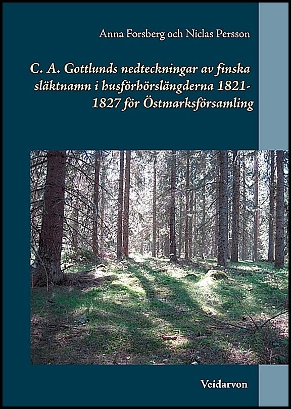 Forsberg, Anna| Persson, Niclas | C. A. Gottlunds nedteckningar av finska släktnamn i husförhörslängderna 182