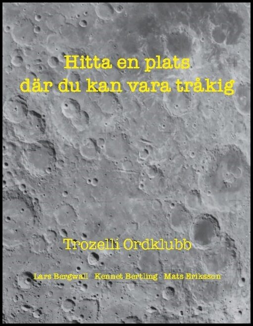 Bergwall, Lars| Bertling, Kennet| Eriksson, Mats | Hitta en plats där du kan vara tråkig