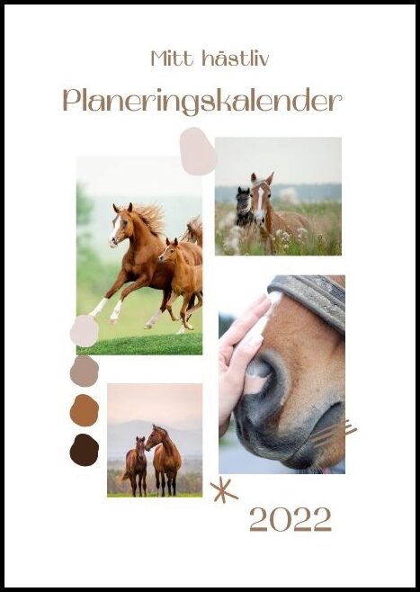 Planeringskalender : Mitt hästliv 2022