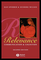 Wilson, Deirdre | Relevance : Communication and cognition