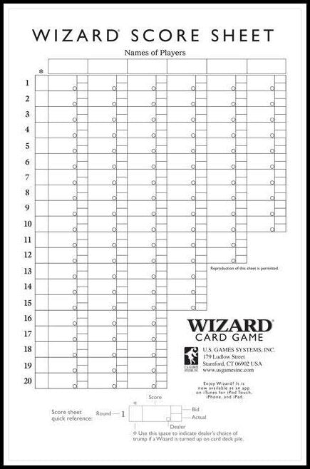 Wizard Replacement Large Score Pads (Sets Of 2)