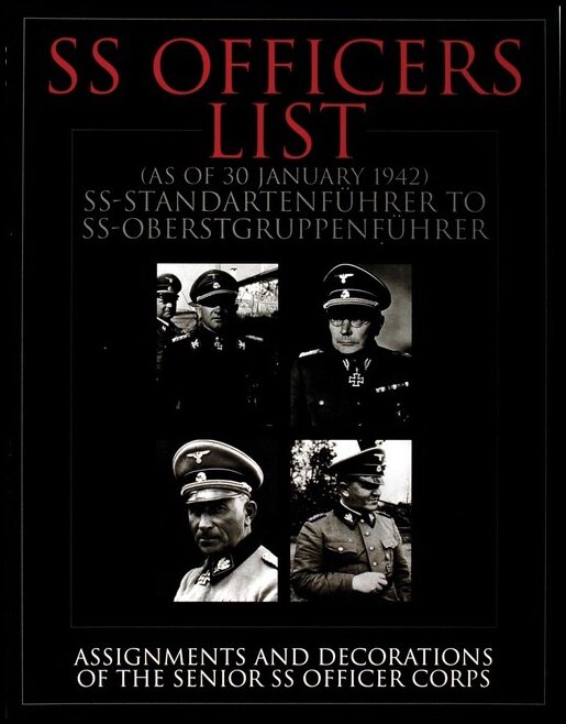 Schiffer Publishing, Ltd. | Ss Officers List (As Of January 1942)